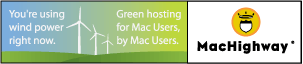 MacHighway - Mac Powered Web Hosting For Mac Users, by Mac Users since 1997